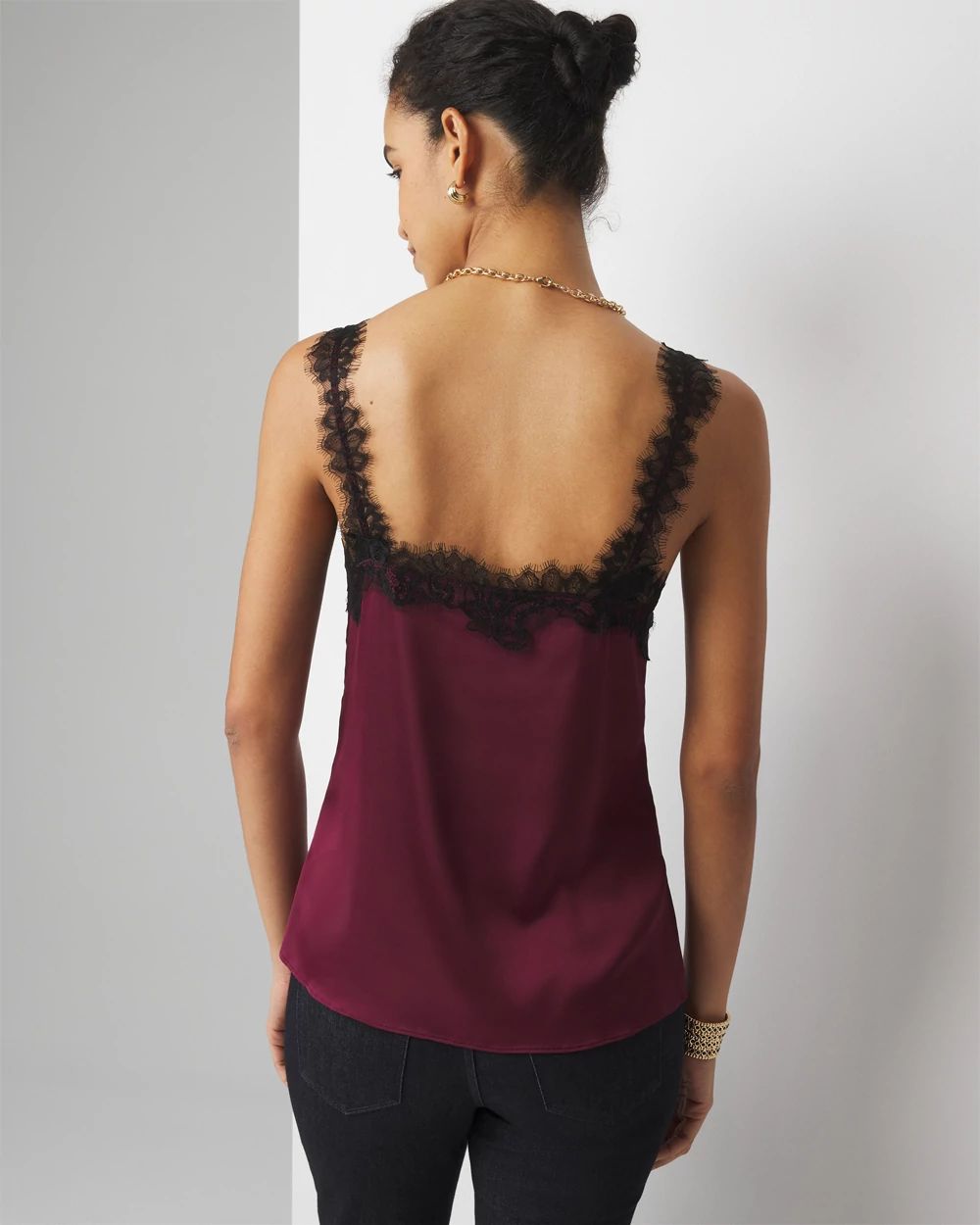 Lace-Trimmed Cami | White House Black Market